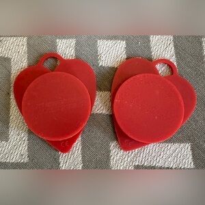 2-Pack Red Heart Shaped Balloon Weights – Party Decoration